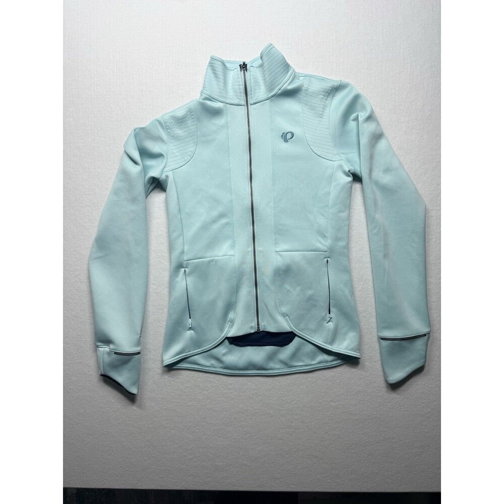 Pearl Izumi Run Women's Fly Softshell Jacket Mint Green Aqua Blue Size XS